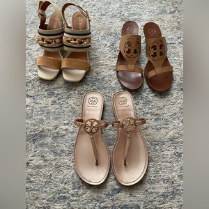 Tory Burch set of 3 summer sandals
